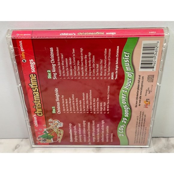 Baby Genius Christmastime Songs 2 CD Set 29 Tracks 2005 - Picture 7 of 7